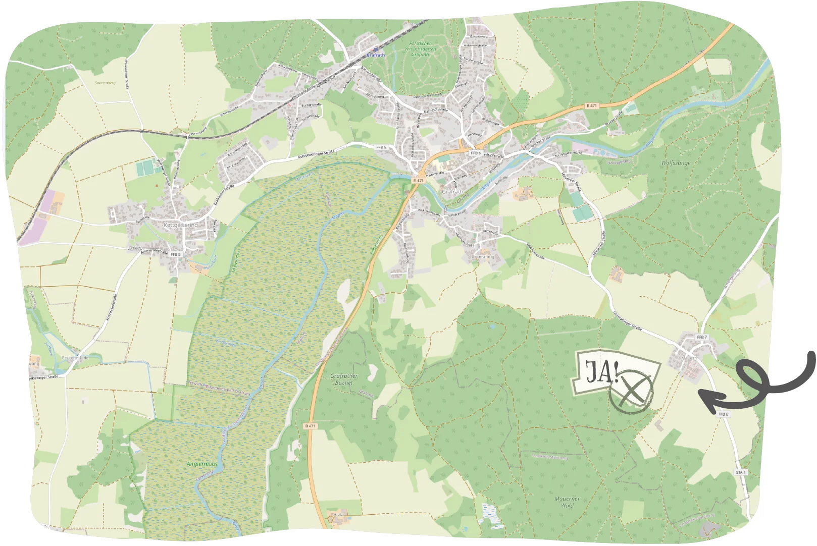 JA! zum Sonnenstrom. Am 13. Juli geht es im Ratsbegehren um den Solarpark in Grafrath - Mauern